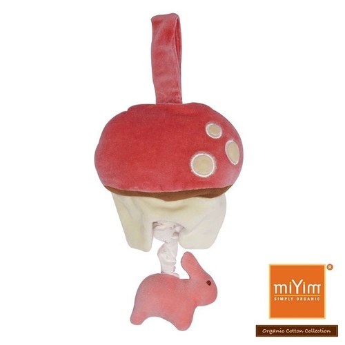 【miYim】有機棉音樂拉鈴 兔兔蘑菇